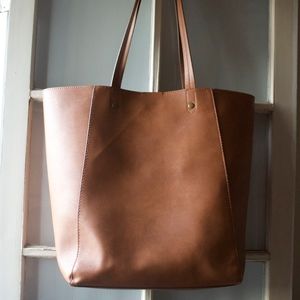 Universal Thread Cognac Leather Tote Bag